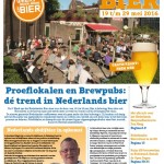 Voorkant krant van de Week van het Nederlandse Bier 2016